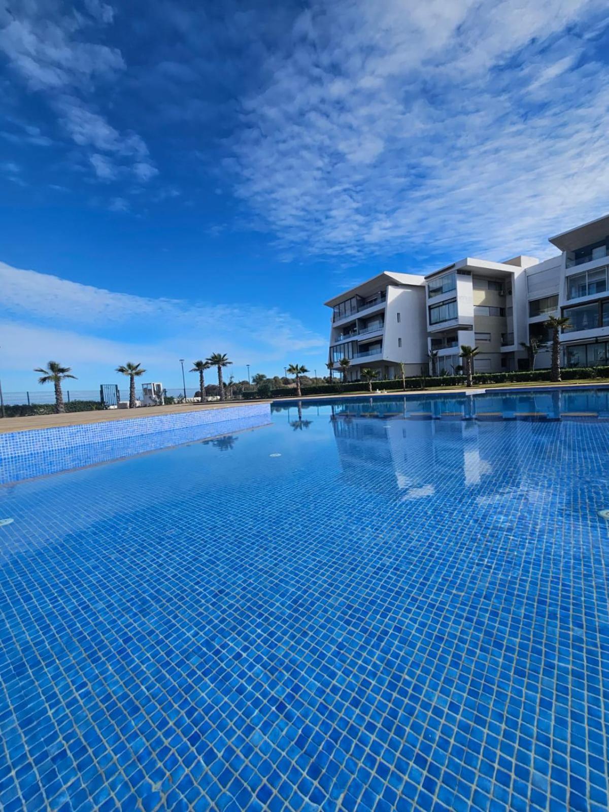 Sidi Rahal Blue View, Beachfront Wide Seaview With Pool Exterior foto